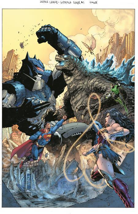 JUSTICE LEAGUE VS GODZILLA VS KONG #1 (OF 6) CVR B JIM LEE & SCOTT WILLIAMS CARD STOCK VAR