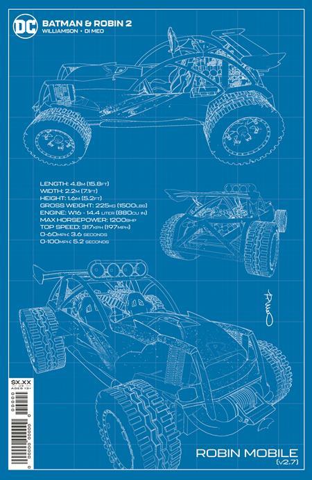 BATMAN AND ROBIN #2 CVR F INC 1:50 SIMONE DI MEO CARD STOCK VAR