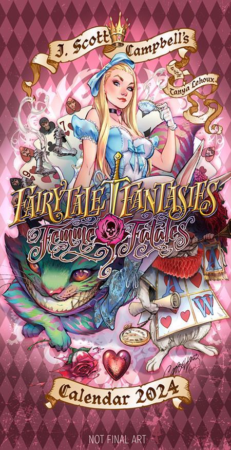 J SCOTT CAMPBELLS FAIRYTALE FANTASIES 2024 CALENDAR DELUXE EDITION J SCOTT CAMPBELL AND TANYA LEHOUX