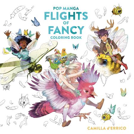 POP MANGA FLIGHTS OF FANCY COLORING BOOK SC 