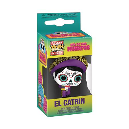 POP KEYCHAIN ICON EL CATRIN DIA DE LOS MUERTOS VIN FIG 