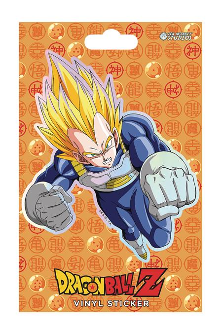 DRAGONBALL Z SUPER SAIYAN VEGETA HOLOGRAPHIC STICKER 