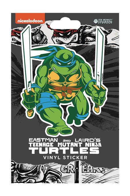 TMNT CLASSIC COMIC LEONARDO VINYL STICKER 