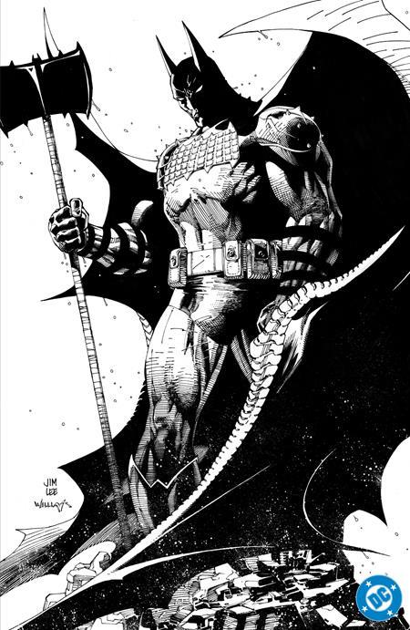 ABSOLUTE BATMAN #1 CVR H INC 1:100 JIM LEE BLACK & WHITE CARD STOCK VAR