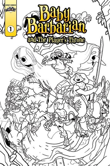 BABY BARBARIAN #1 CVR B TRAVIS HANSON COLORING BOOK VAR (NONSTOP) (Resolicit)