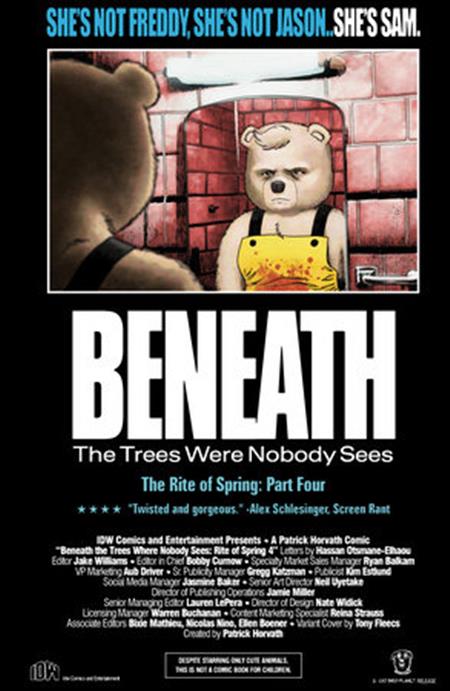 BENEATH THE TREES WHERE NOBODY SEES RITE OF SPRING #4 VARIANT B (FLEECS MOVIE HOMAGE CVR)