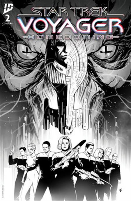 STAR TREK VOYAGER HOMECOMING #2 VARIANT RI 1:10 (TO B&W)