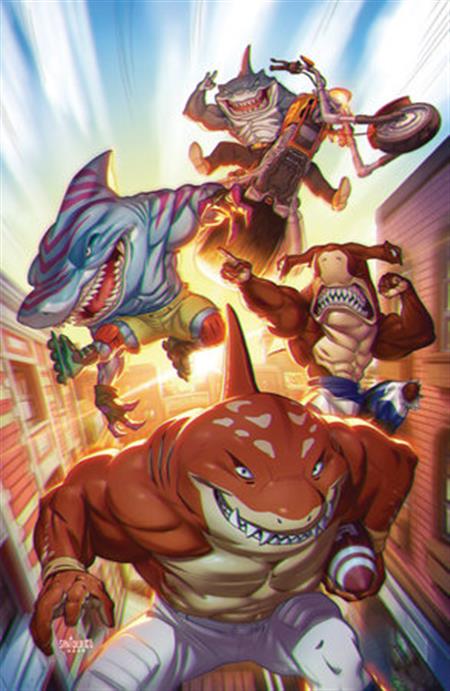 STREET SHARKS #2 VARIANT RI 1:25 (SANTOLOUCO FULL ART)