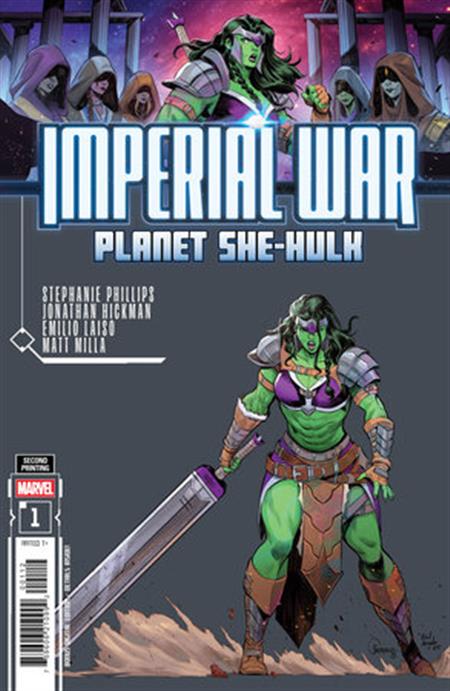 IMPERIAL WAR PLANET SHE-HULK #1 FRANCESCO MORTARINO 2ND PRINTING VARIAN