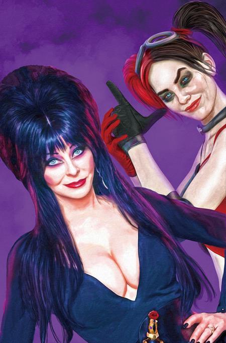HARLEY QUINN X ELVIRA #1 CVR I MARK SPEARS FOIL VIRGIN VAR