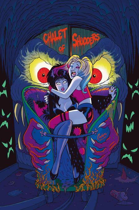 HARLEY QUINN X ELVIRA #1 CVR R INC 1:20 AMANDA CONNER FOIL VIRGIN VAR