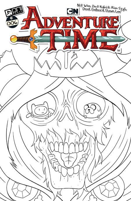 ADVENTURE TIME (2025) #6 CVR F INC 1:50 NICK WINN B&W VAR