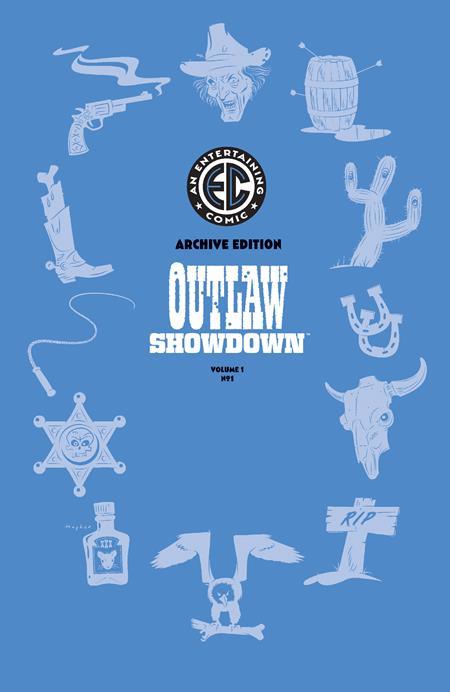 EC OUTLAW SHOWDOWN #1 CVR F INC 1:50 RIAN HUGHES EC ARCHIVE EDITION VAR