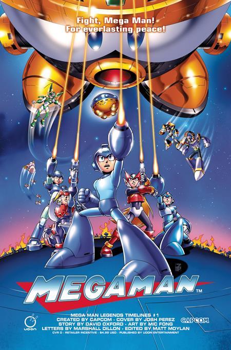 MEGA MAN LEGENDS TIMELINES #1 (ONE SHOT) CVR D INC 1:5 JOSH PEREZ VAR