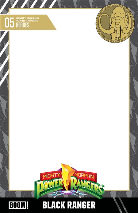 MIGHTY MORPHIN POWER RANGERS (2026) #5 D TRADING CARD BLANK SKETCH VARIANT