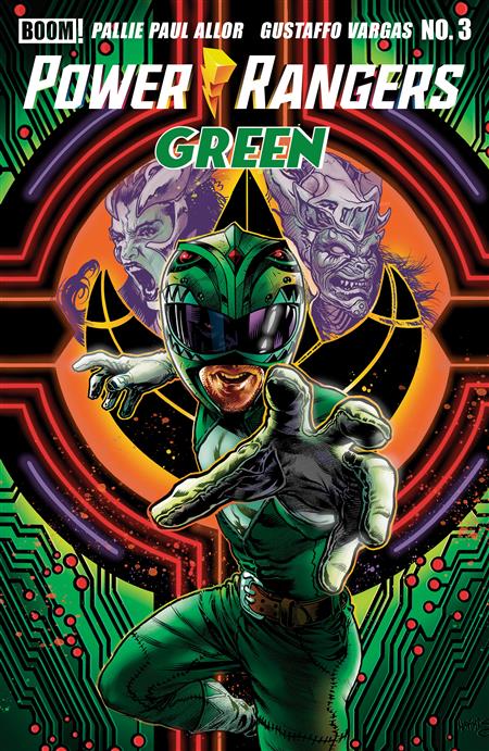 POWER RANGERS GREEN #3 A MAIN (DRESSED HARRIS)
