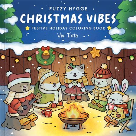 FUZZY HYGGE CHRISTMAS VIBES COLORING BOOK TP