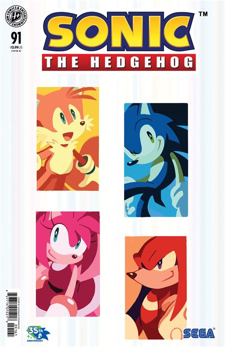 SONIC THE HEDGEHOG #91 VARIANT RI 1:10 FOIL (FOURDRAINE)