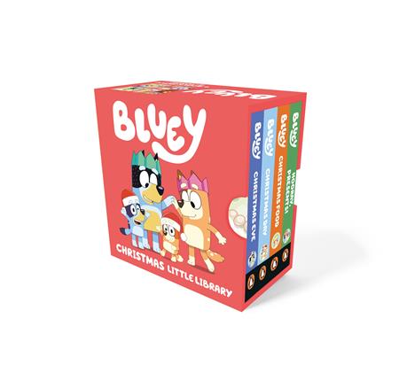 BLUEY CHRISTMAS LITTLE LIBRARY 4-BOOK BOX SET HC