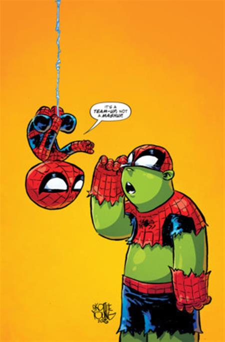 SPIDER-MAN/HULK FIRE AND BRIMSTONE #1 SKOTTIE YOUNG RATIO VIRGIN 2ND PRINTING VARIANT[1:25]