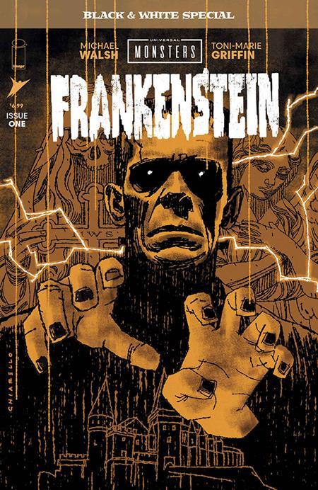 UNIVERSAL MONSTERS FRANKENSTEIN B&W SPECIAL #1 (OF 2) CVR B MARK CHIARELLO VAR
