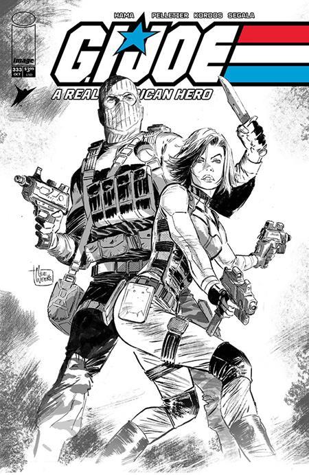GI JOE A REAL AMERICAN HERO #333 CVR B LEE WEEKS B&W VAR