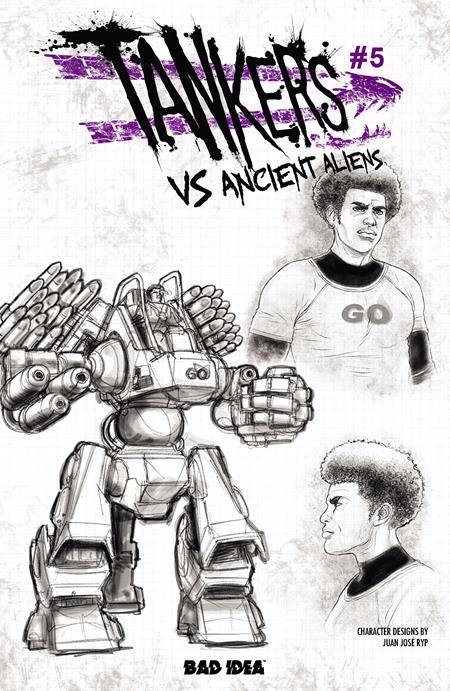 TANKERS VS ANCIENT ALIENS #5 (OF 5) CVR C JUAN JOSE RYP DESIGN VAR