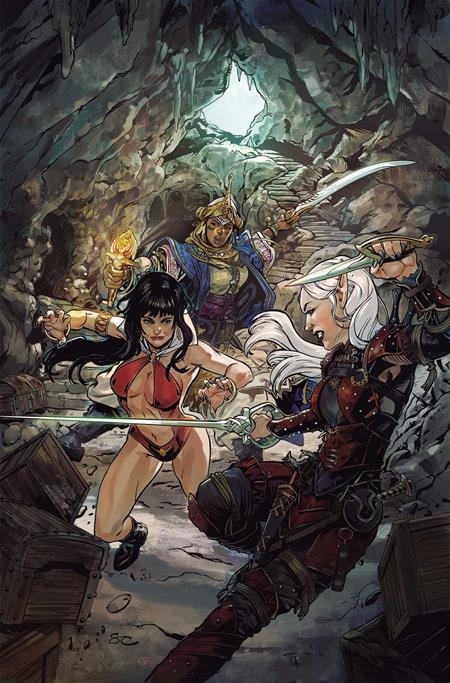 PATHFINDER VAMPIRELLA BLADE OF DARKNESS #1 CVR J INC 1:20 STEVEN CUMMINGS VIRGIN VAR
