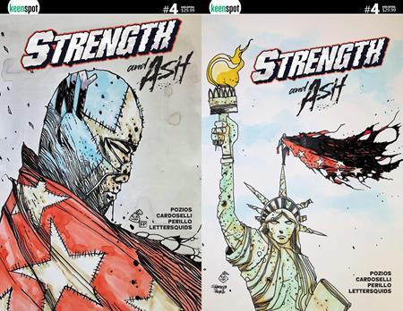 STRENGTH & ASH #4 CVR D STEFANO CARDOSELLI FRANCESCA PERILLO HOLOFOIL FLIP COVER VAR