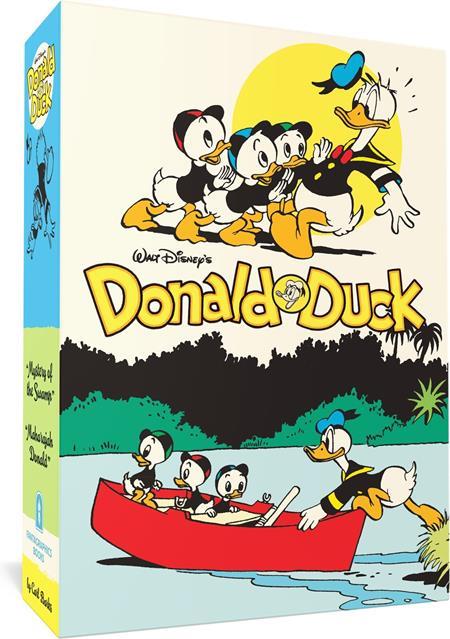 WALT DISNEYS DONALD DUCK GIFT BOX SET MYSTERY OF THE SWAMP & MAHARAJAH DONALD VOLS 03 & 04 HC