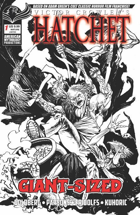GIANT SIZED HATCHET HALLOWEEN #1 (ONE SHOT) CVR F ROY ALLAN MARTINEZ LIMITED B&W VAR Limited to 350 copies Allocations May Occur