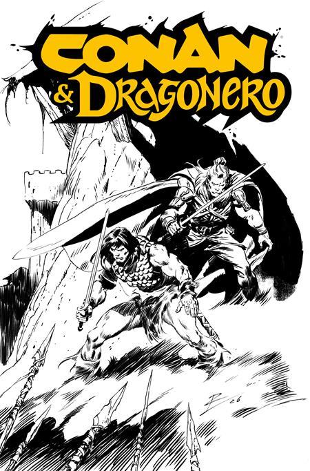CONAN & DRAGONERO #1 SDCC EXCLUSIVE ROB DE LA TORRE INKS CARDSTOCK VAR (MR) Limited To 600 Copies Allocations May Occur