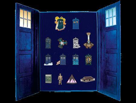 DOCTOR WHO TARDIS ENAMEL PIN BADGE SET III SDCC EXCLUSIVE