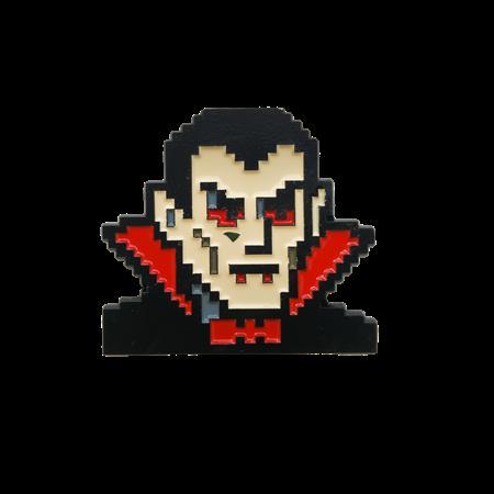 TITAN MERCH ORIGINAL GAMING 8 BIT DRACULA ENAMEL PIN BADGE