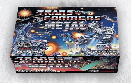 TRANSFORMERS 40TH ANNIVERSARY METAL TRADING CARDS COLLECTORS SET CASE
