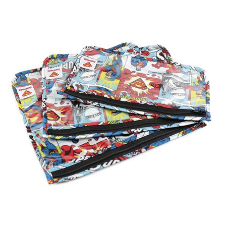DC SUPERMAN 3 PACK CLEAR TRAVEL BAG (C: 1-1-2)