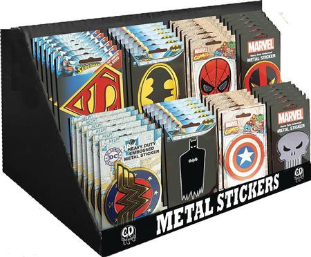 DC/MARVEL HEROES 48PC METAL STICKER ASST (C: 1-1-1)