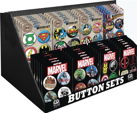 DC/MARVEL HEROES 48 PC BUTTON SET ASST (C: 1-1-1)