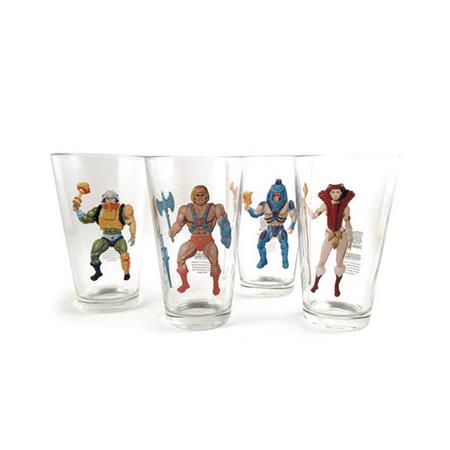 MASTERS OF THE UNIVERSE HEROES PINT GLASS SET (C: 1-1-2)