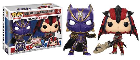 POP MARVEL VS CAPCOM BLACK PANTHER VS MONSTER HUNTER VIN FIG