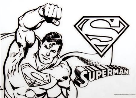 DC COMICS SUPERMAN SILICONE COLORING PLACEMAT (C: 1-1-2)
