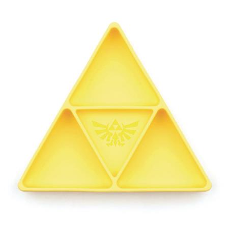 LEGEND OF ZELDA TRIFORCE YELLOW GRIP DISH DIVIDED PLATE (C: