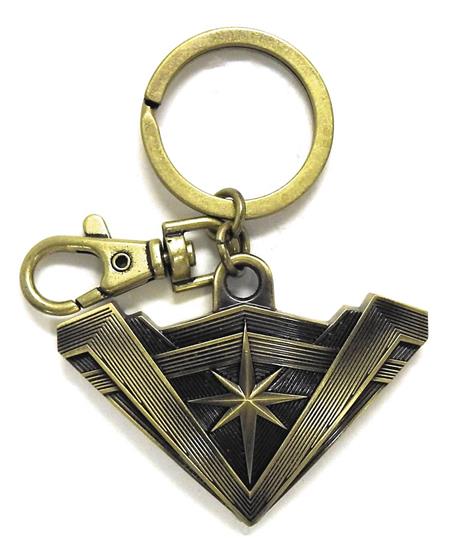 BVS WONDER WOMAN TIARA BRASS PEWTER KEY RING (C: 1-1-2)