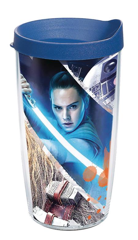 STAR WARS LAST JEDI ACTION SHOT 16OZ TUMBLER W/ BLUE LID (C: