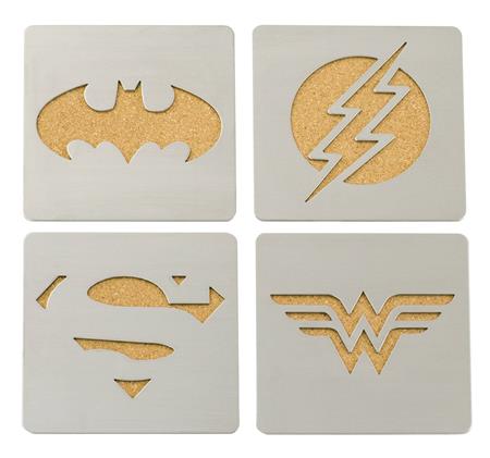 DC HEROES LASER CUT COASTER 4PK SET