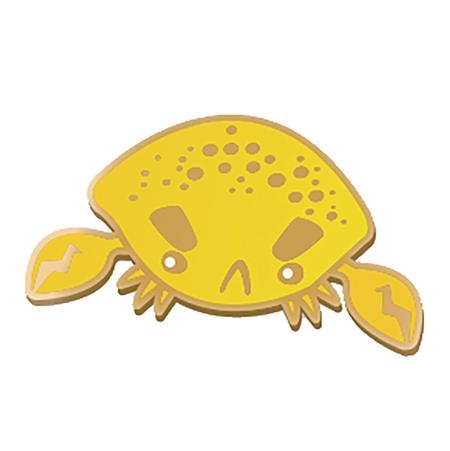 INKI-DROP LEMON CRAB ENAMEL PIN (C: 1-1-2)