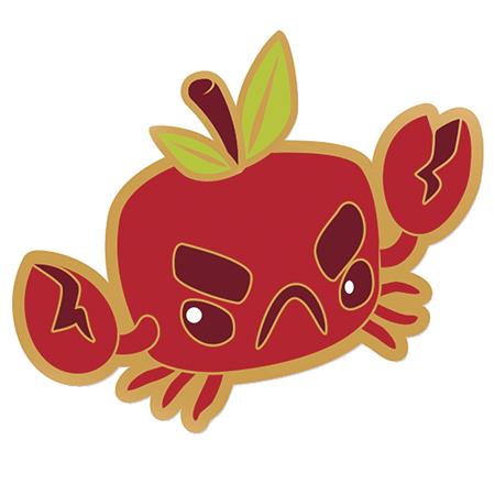 INKI-DROP 5TH ANNIVERSARY CRABAPPLE ENAMEL PIN (C: 1-1-2)