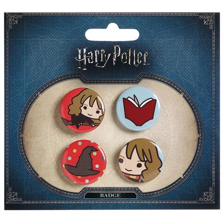 HARRY POTTER HERMIONE AND SORTING HAT BUTTON SET (C: 1-1-2)