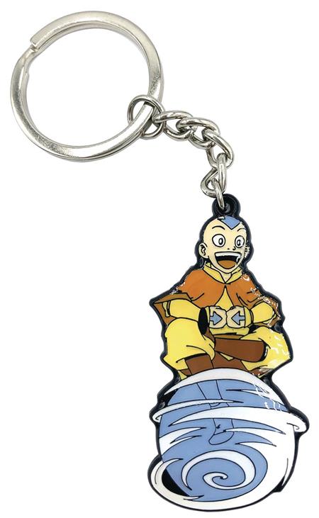 AVATAR THE LAST AIR BENDER AANG ON AIR SCOOTER KEYCHAIN (C: