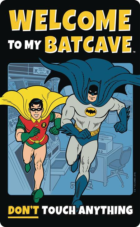 DC BATMAN WELCOME TO THE BATCAVE TIN SIGN (C: 1-1-2)